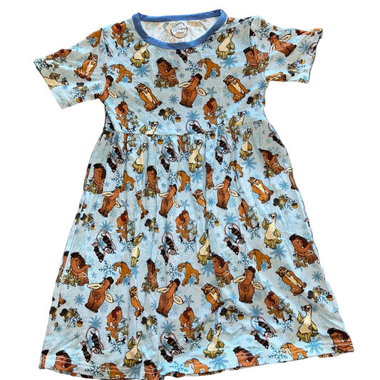 Icey Short Sleeve Twirl Dress