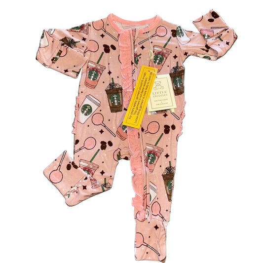 Pink Drink Ruffled Convertible Zippy
