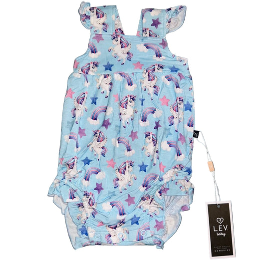 Hannah (Unicorns) Bubble Romper