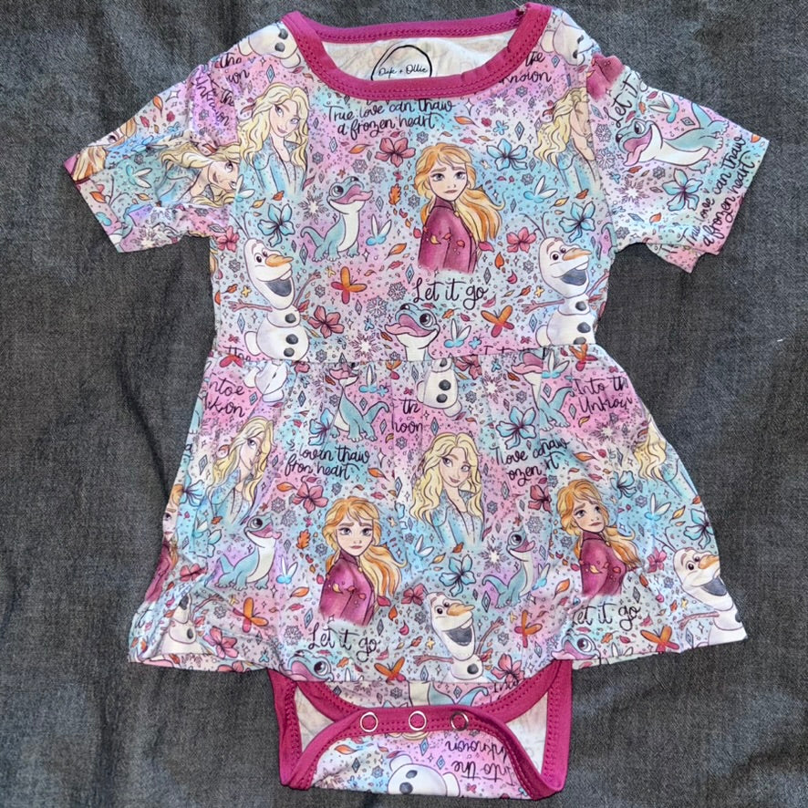 Arendelle Bodysuit Twirl Dress