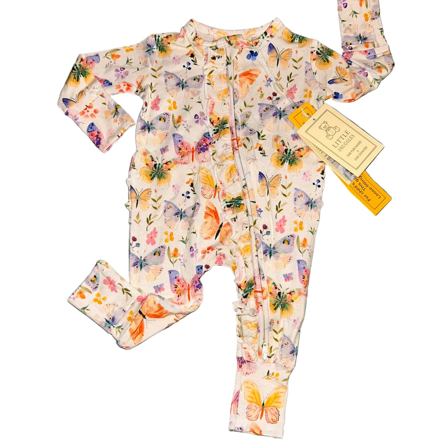 Beautiful Butterflies Ruffled Convertible Zippy