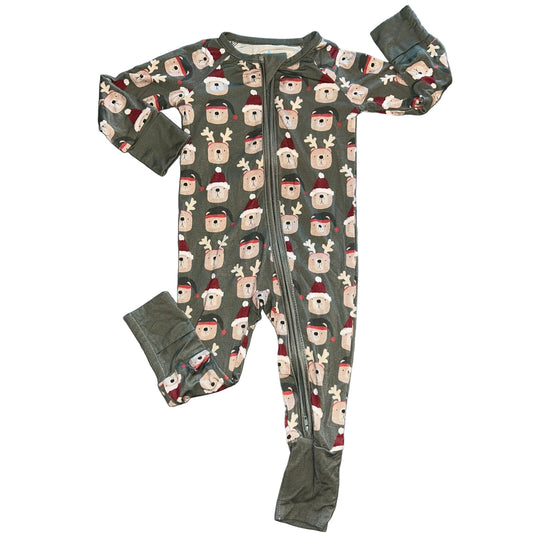 Green Christmas Bears Convertible Zippy