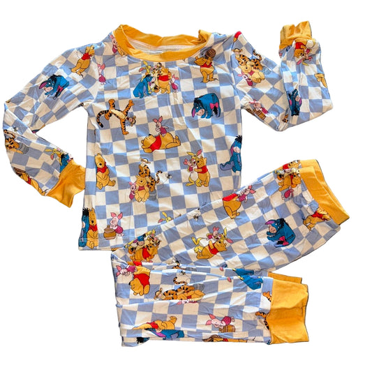 Honey Bear Checks Long Sleeve Set