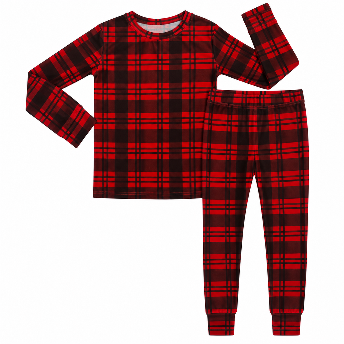 Christmas Plaid Long Sleeve Set