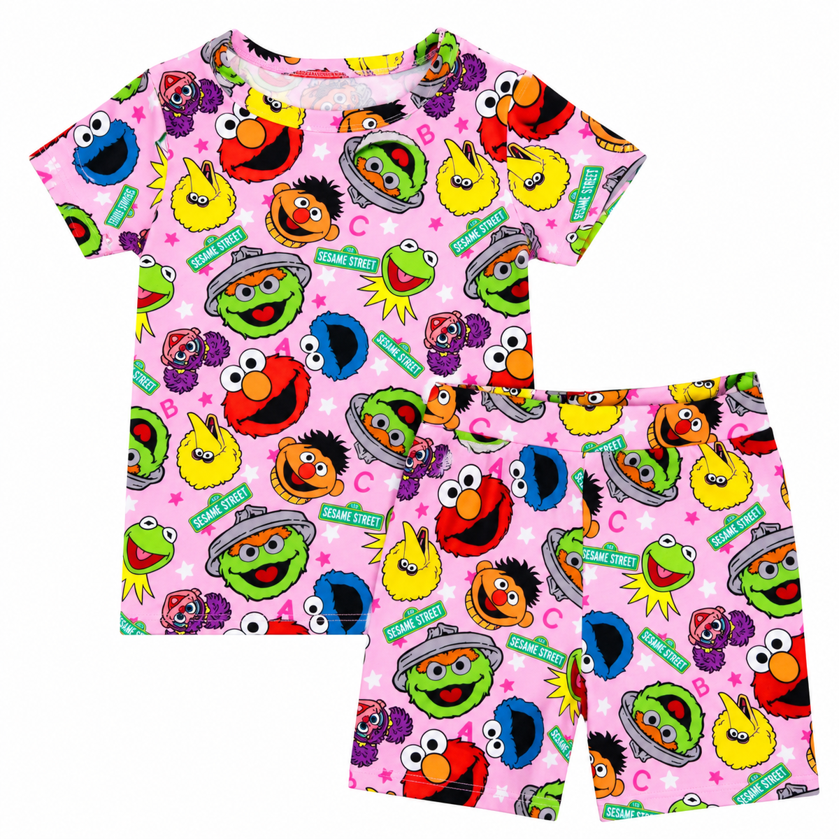 Sunny ABCs Pink Shorts Set
