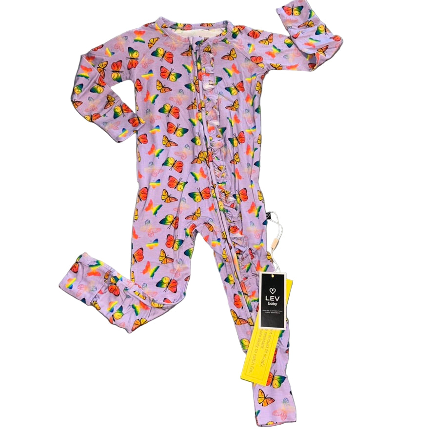 Jordana (Butterflies) Ruffled Convertible Zippy