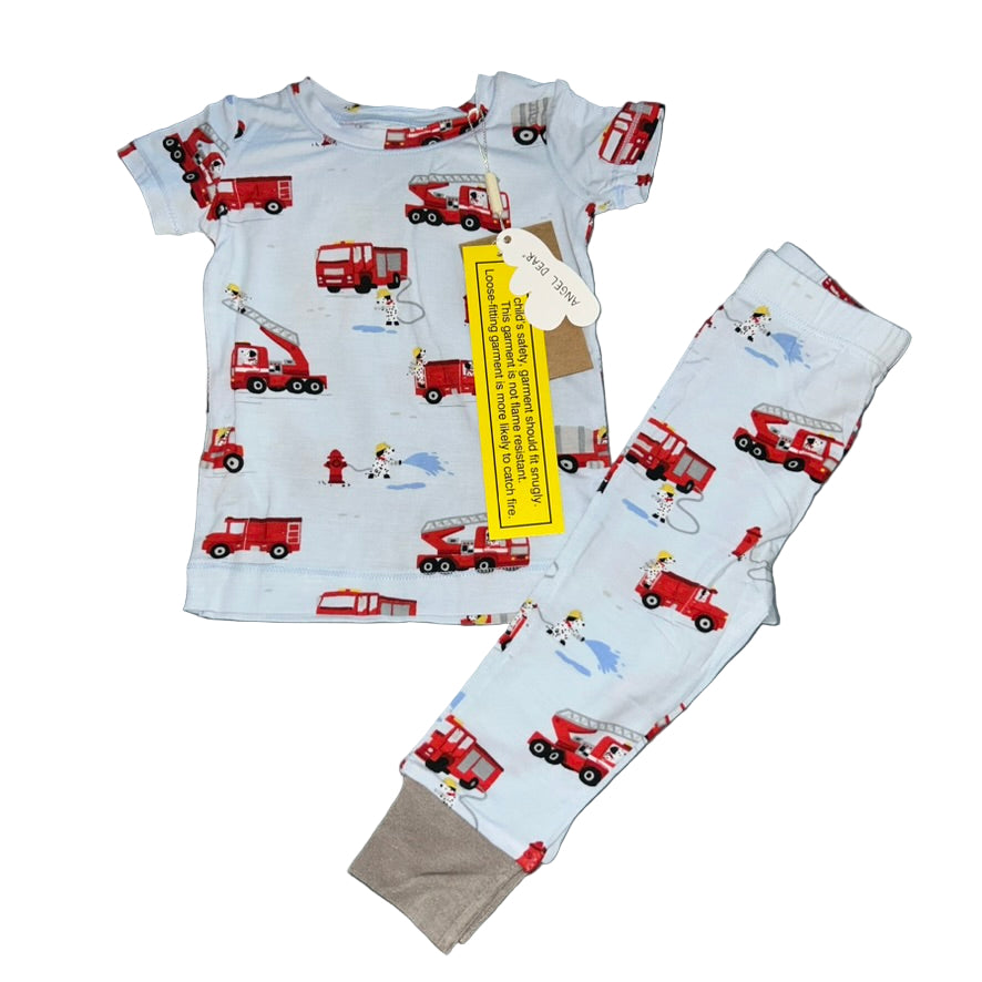 Firetruck Dalmatians Short Sleeve Set