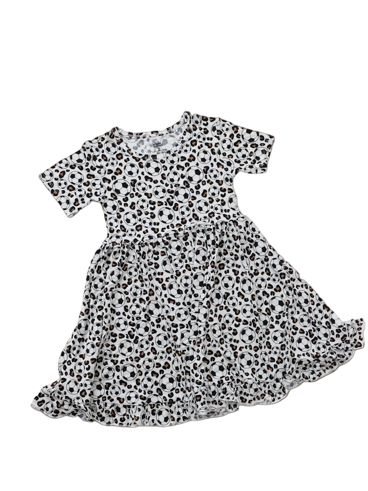 Wild Goals Short Sleeve Twirl Dress