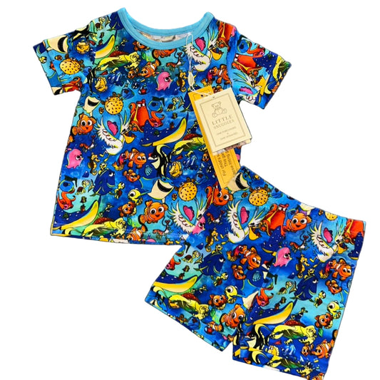 Keep Swimming Shorts Set