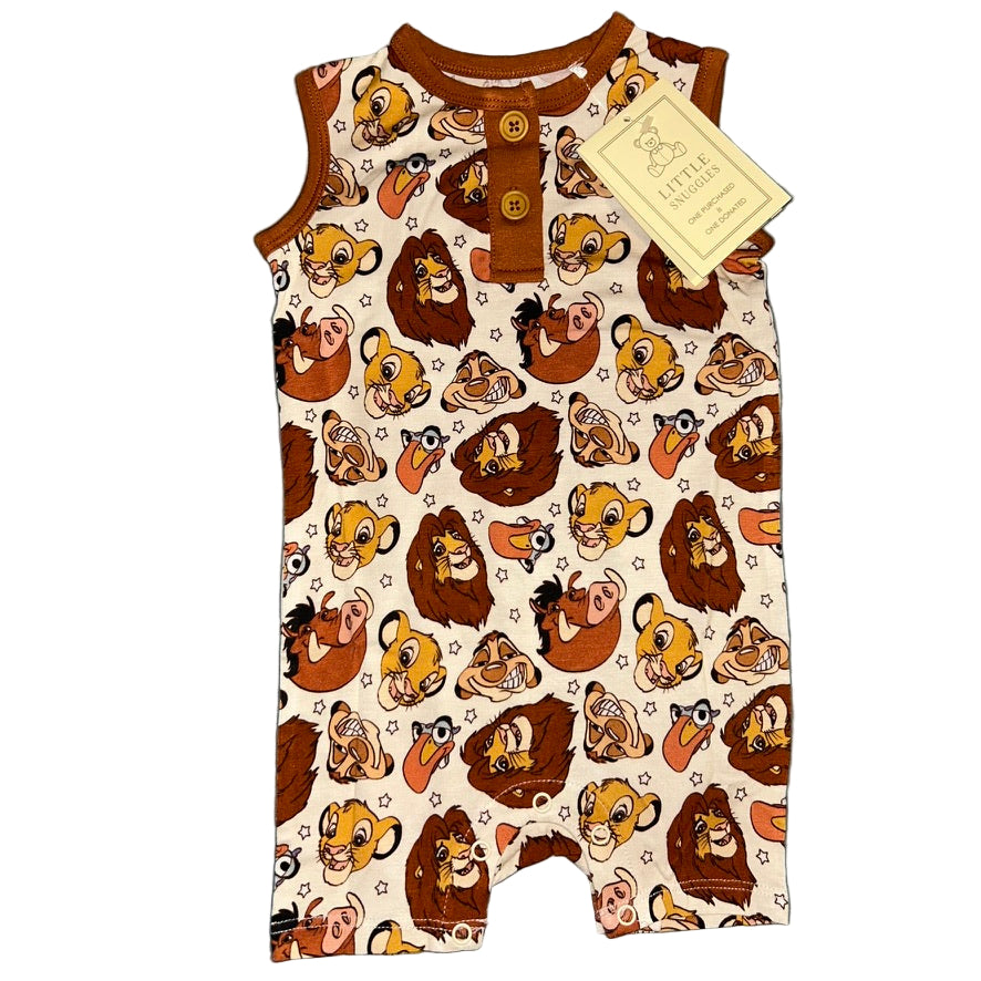 The King Sleeveless Shorty Romper