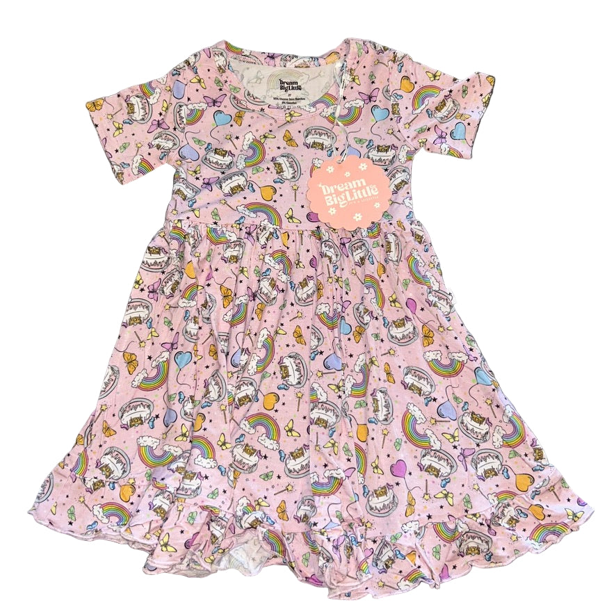 Once Upon A Birthday Short Sleeve Twirl Dress
