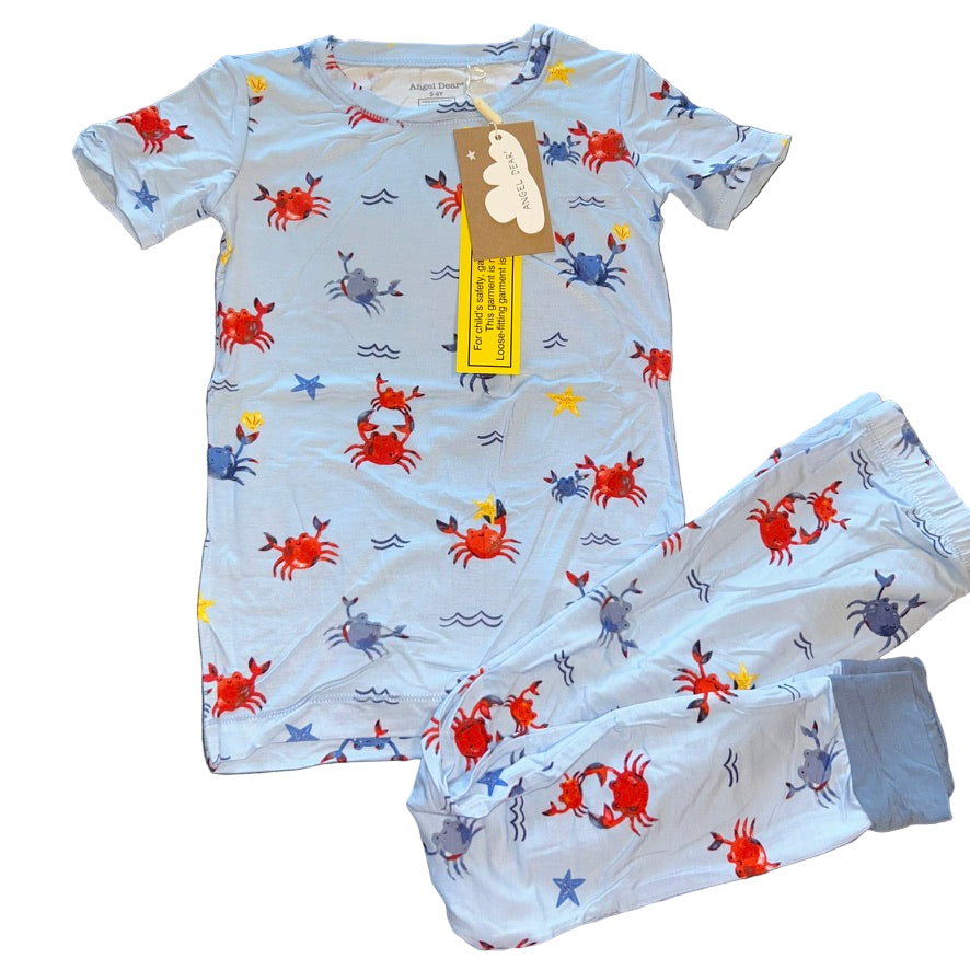 Crayon Crabs Short Sleeve Set