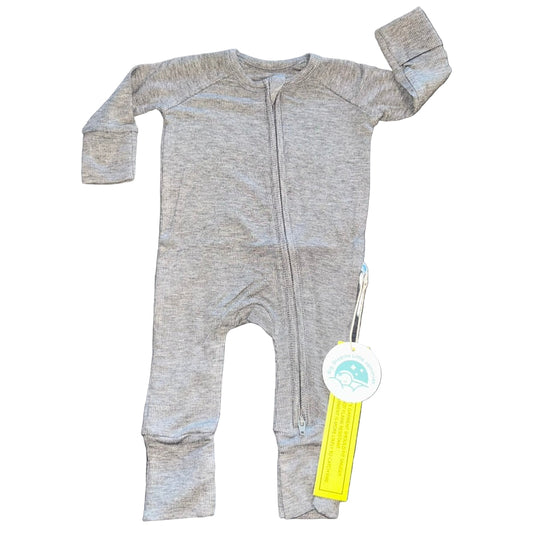 Heather Gray Ribbed Convertible Zippy