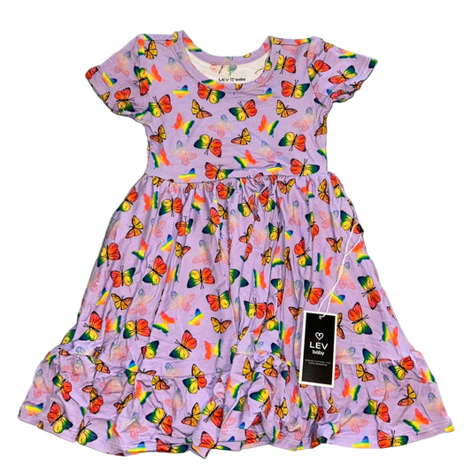 Jordana (Butterflies) Short Sleeve Twirl Dress