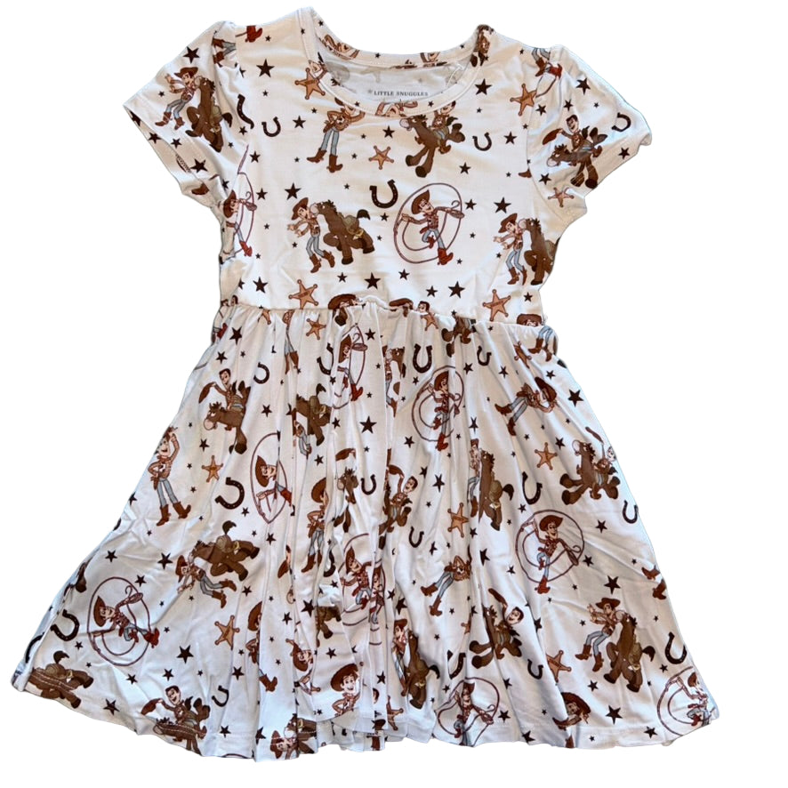 Bullseye Short Sleeve Twirl Dress