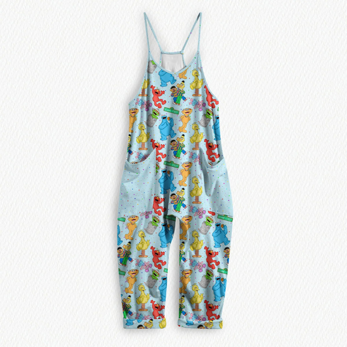 Sunny Street Speckles Sleveless Tank Overalls