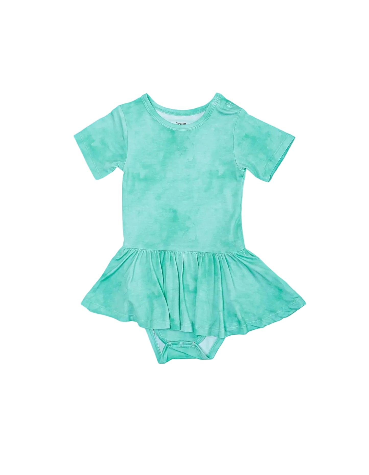 Jade Mist Bodysuit Twirl Dress