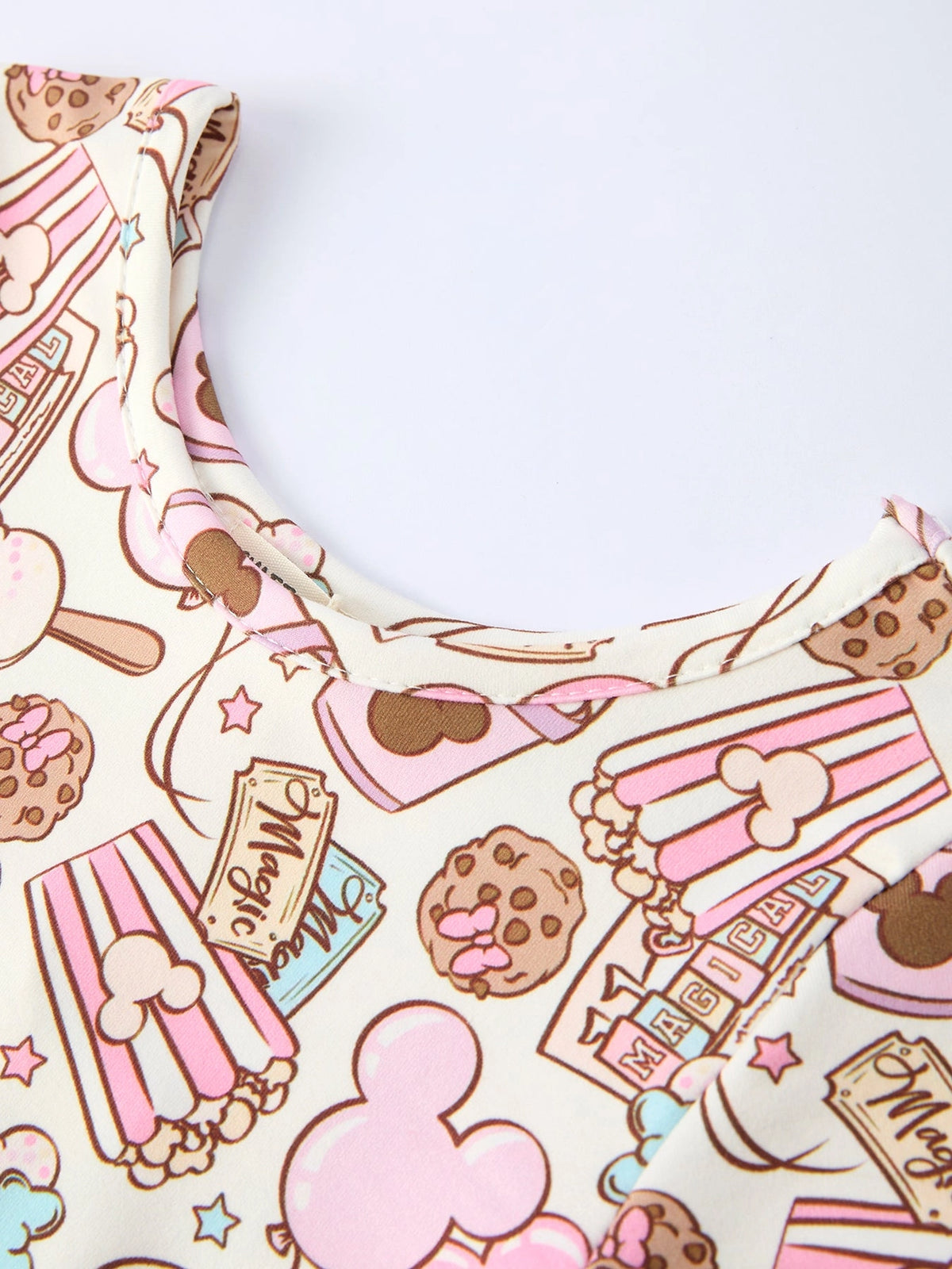 Main Street Munchies Short Sleeve Polyester Twirl Dress