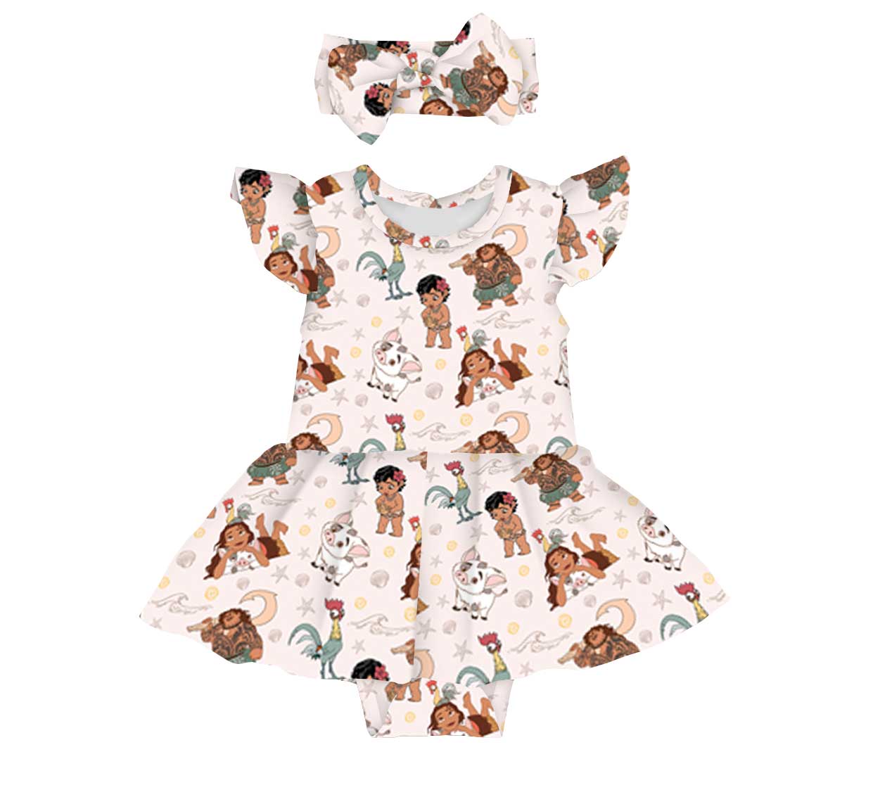 Maui & Friends Bodysuit Twirl Dress