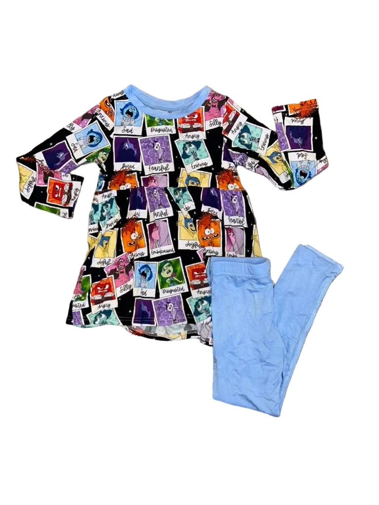 Emotions Long Sleeve Peplum Set