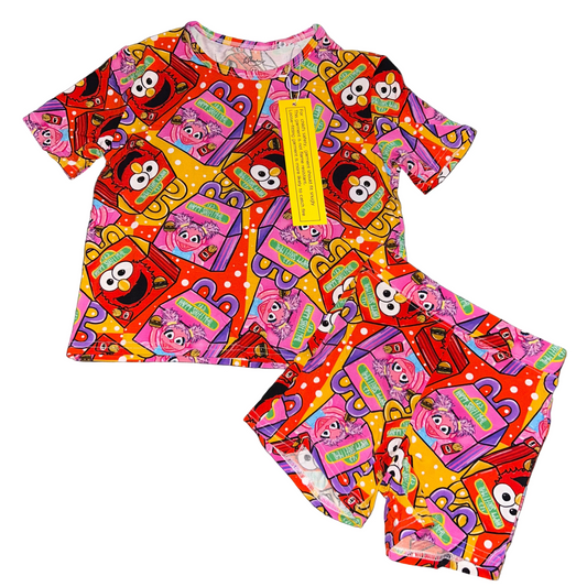 Happy Street Meal Shorts Set