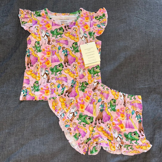 Tangled Love Flutter Sleeve and Shorts Set