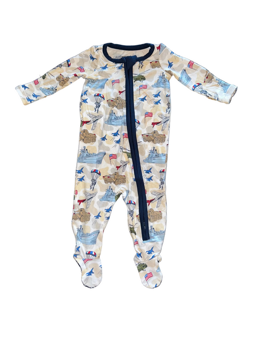 Patriotic Freedom Camo Footie