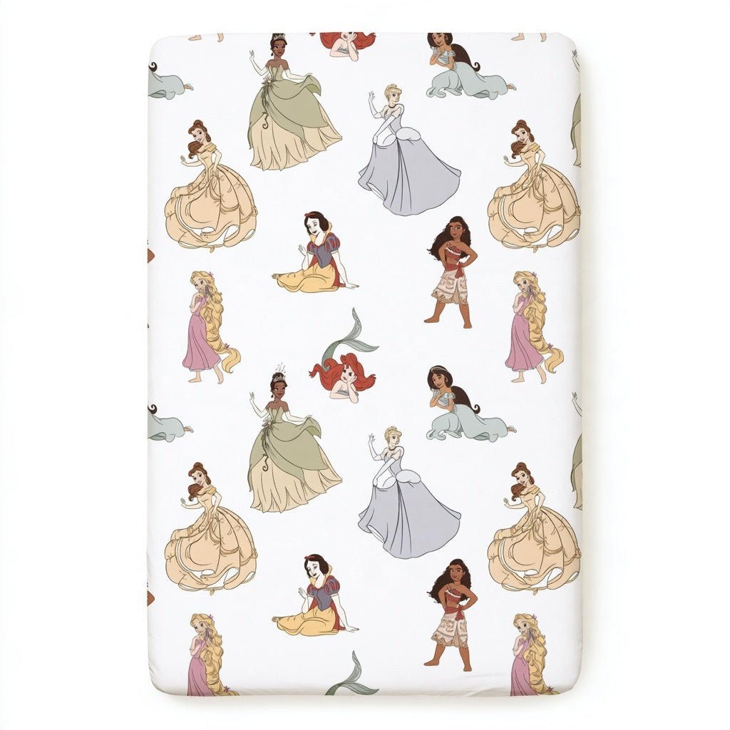 Heart of a Princess Crib Sheet