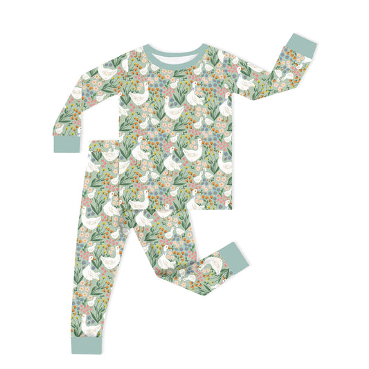 Daisy Goose Garden Meadow Long Sleeve Set