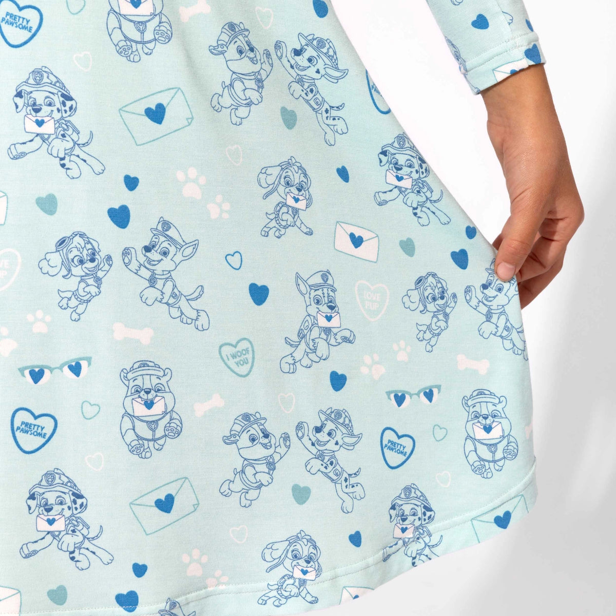 Paw Patrol: Love Paws Blue Long Sleeve Dress