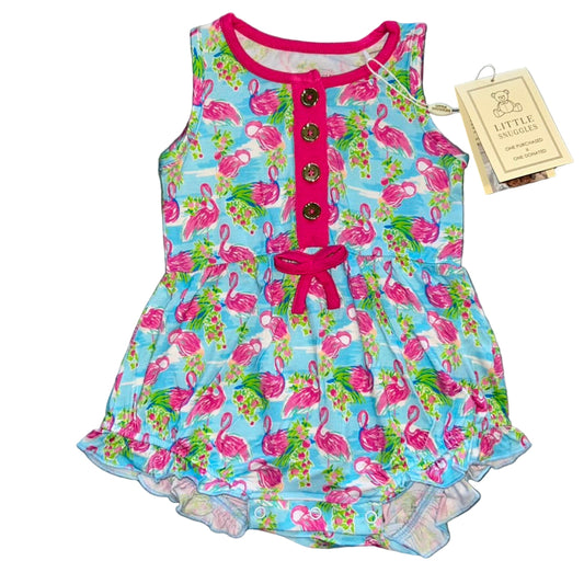 Let's Flamingle Bubble Romper
