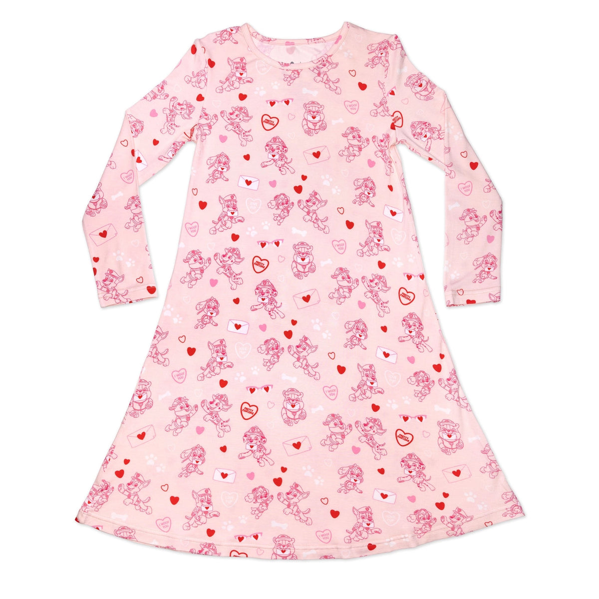 Paw Patrol: Love Paws Pink Long Sleeve Dress