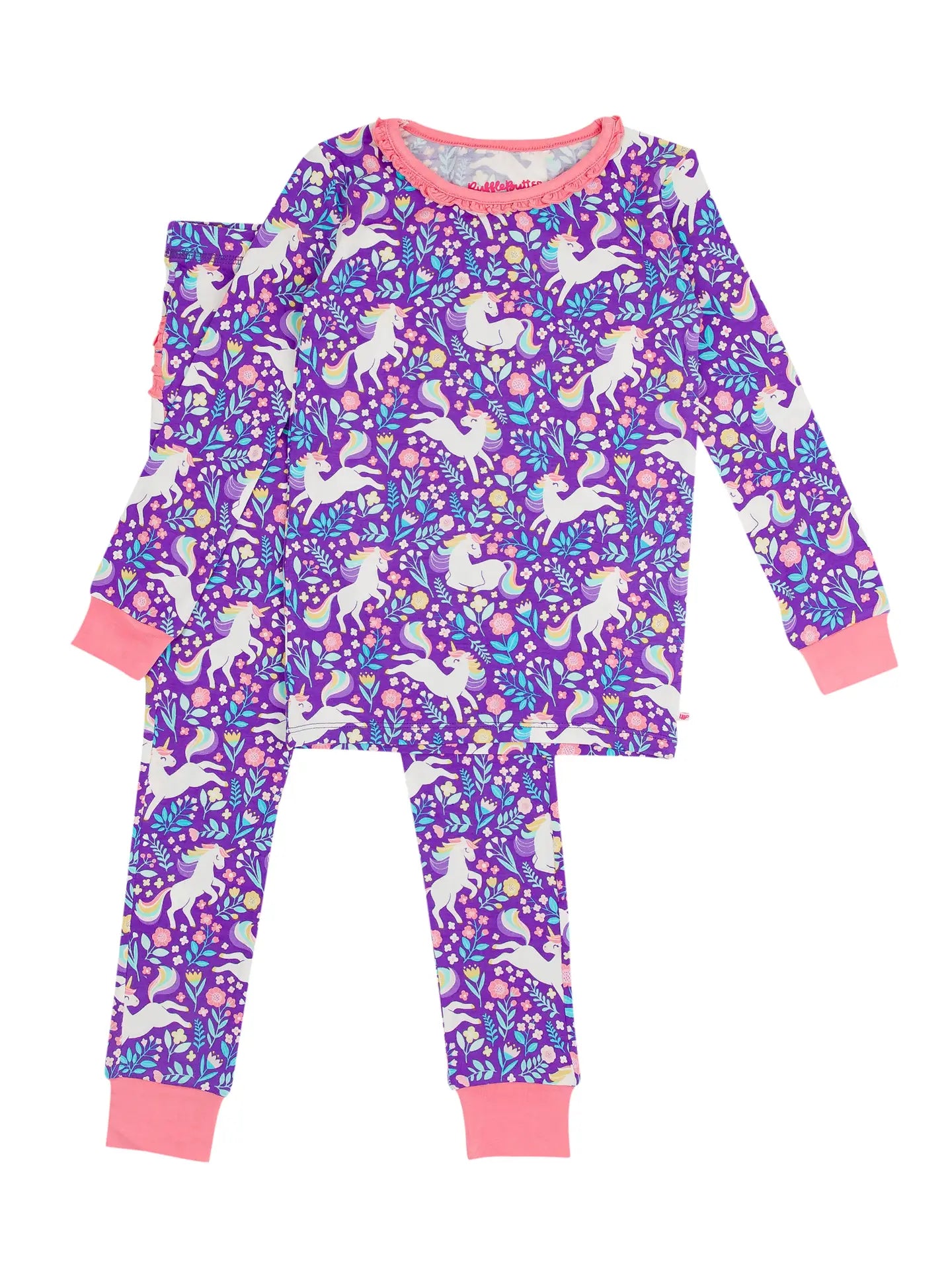 Unicorn Meadow Ruffled Long Sleeve Set