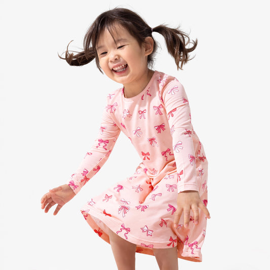Take A Bow Long Sleeve Dress
