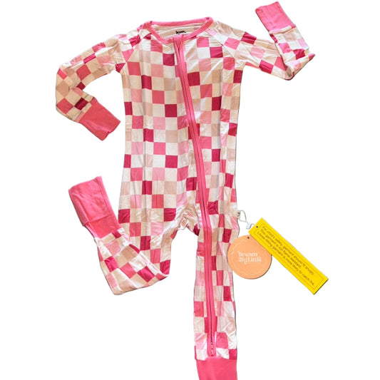 Dreamy Pink Checkers Convertible Zippy