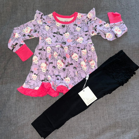 Carrie Long Sleeve Peplum and Pants Set