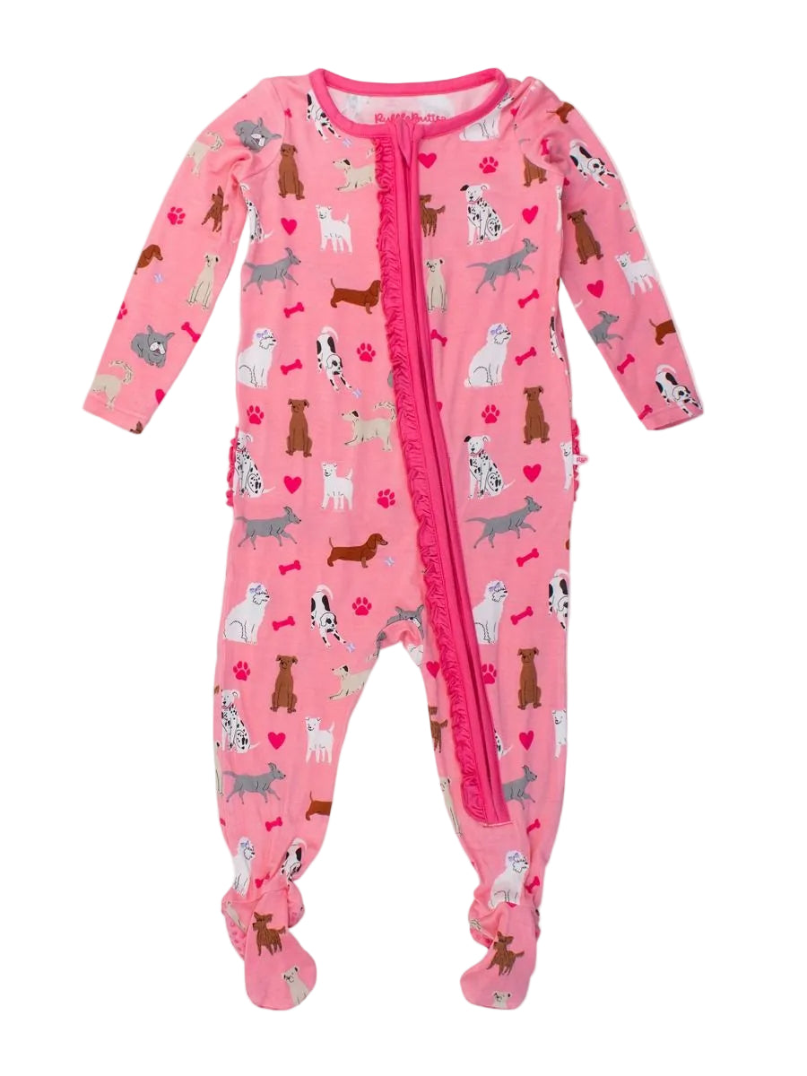 Pink Puppy Playtime Footie