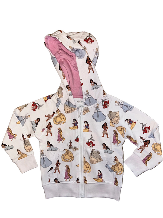Heart of a Princess Zip Up Hoodie Sweatshirt