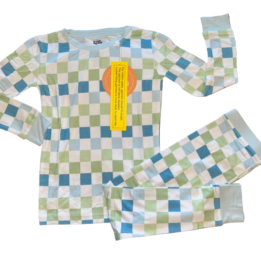 High Tide Checkers Long Sleeve Set