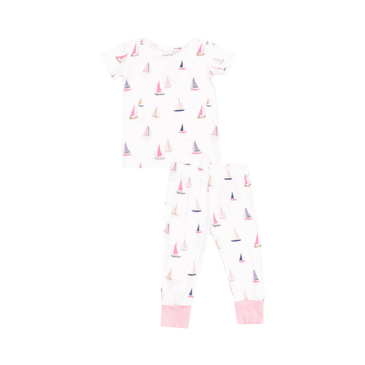 Sailboats - Pink Short Sleeve Set