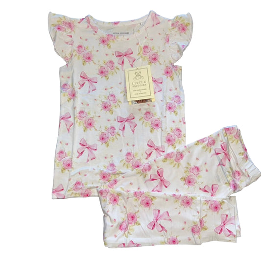 Ribbons & Roses Flutter Sleeve and Pants Set