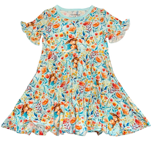 Blossoming Mama Short Sleeve Twirl Dress