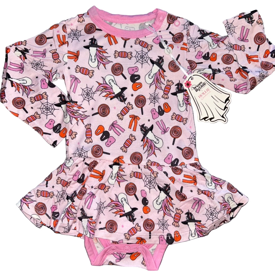 Blakely's Magical Halloween Bodysuit Twirl Dress
