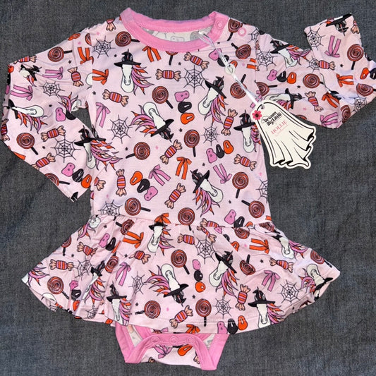 Blakely's Magical Halloween Bodysuit Twirl Dress