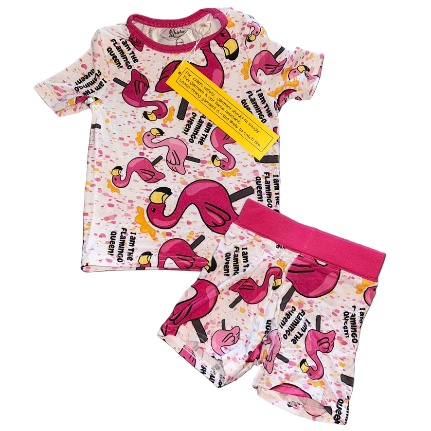 Flamingo Queen Shorts Set