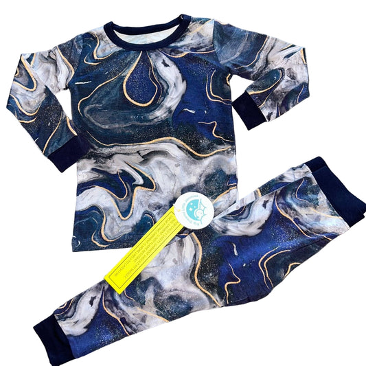 Marbelous Night Long Sleeve Set