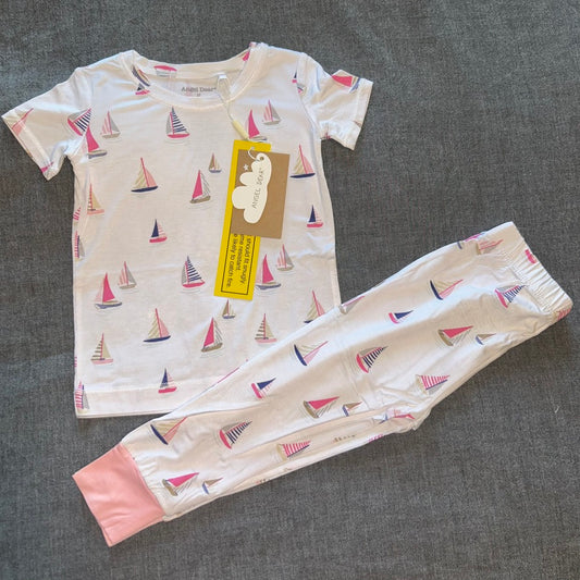Sailboats - Pink Short Sleeve Set