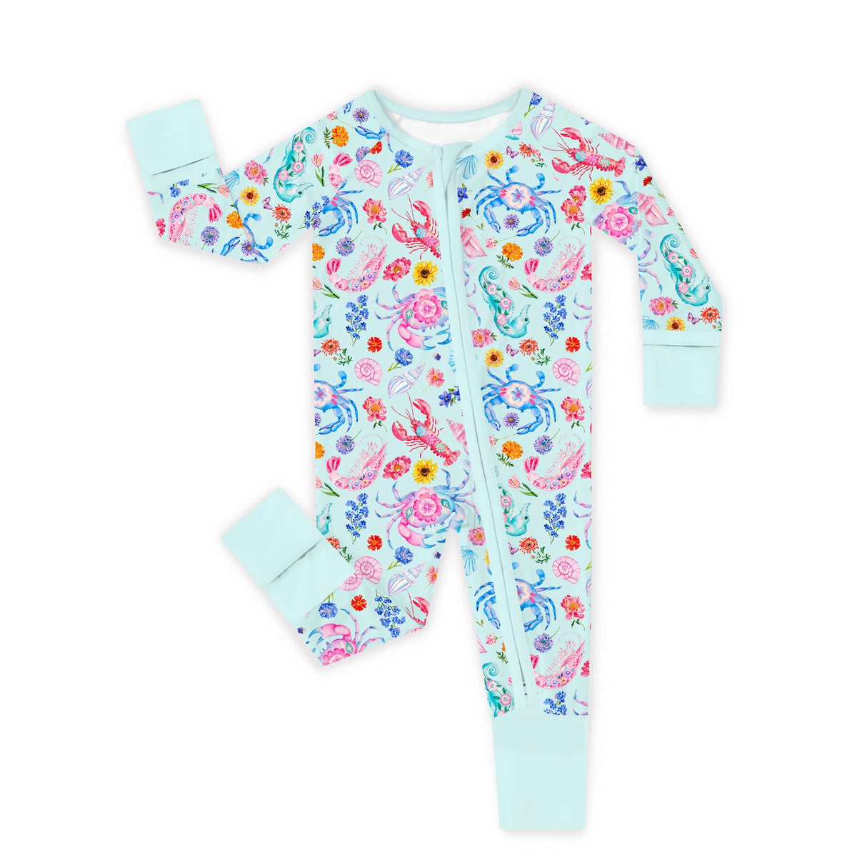 Ocean Coastal Blooms Blue Convertible Zippy