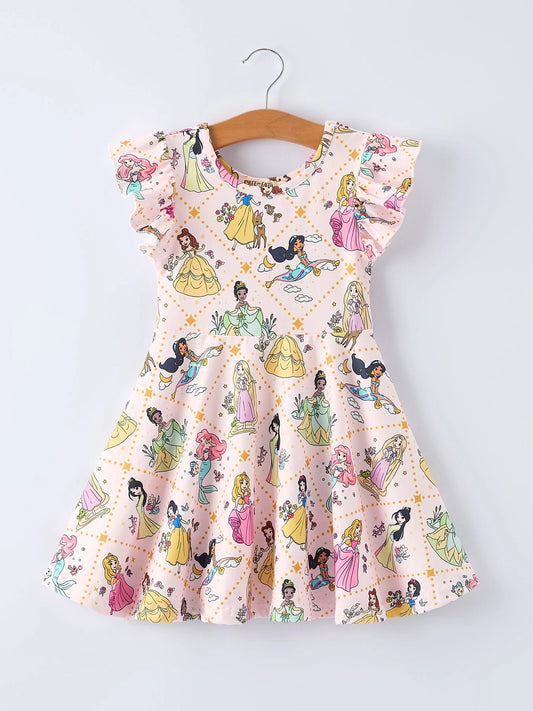 Enchanted Ever After Short Sleeve Polyester Twirl Dress