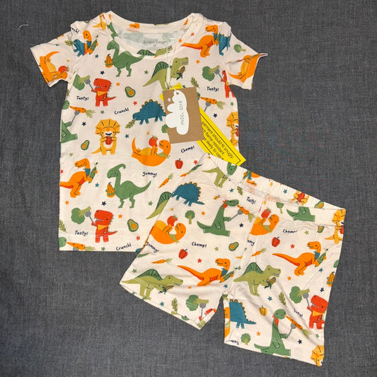 Veggie Dinos Shorts Set